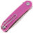Нож SHOOZIZ HAN309 satin сталь D2 рукоять Pink G10