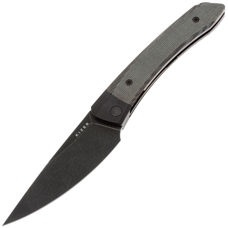 Нож Kizer Momo black сталь Nitro-V рукоять Black G10/Micarta