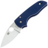 Нож Spyderco Lil' Native Compression Lock сталь CPM-SPY27 рукоять Cobalt Blue G10 (C230GPCBL)