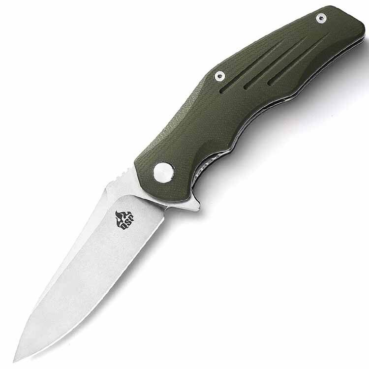Нож QSP Pangolin сталь D2 рукоять Green G10