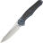 Нож WE Knife 702XI satin сталь M390 рукоять Blue Titanium/Shredded CF (WE07B-1)
