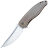 Нож Petrified Fish Simum satin сталь K110 рукоять Khaki Micarta