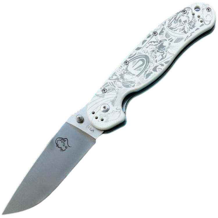 Нож Steelclaw Крыса Самурай сталь VG10 рукоять White G10