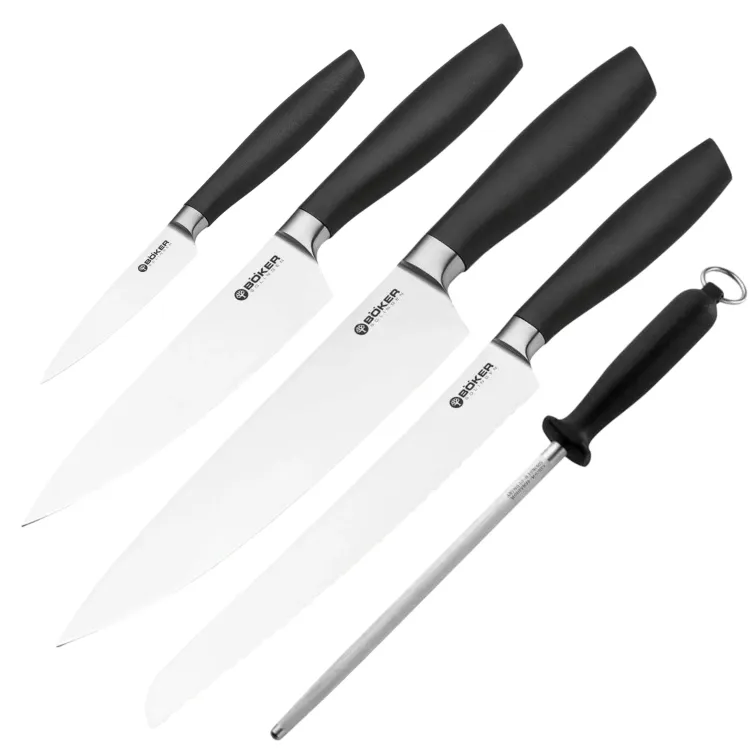Набор кухонных ножей Boker Core Professional Set 2.0 сталь X50CrMoV15 рукоять Polymer (130876SET)