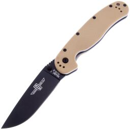 Нож Ontario RAT-1 Black сталь AUS-8 рукоять Desert Tan GRN (8846DT)