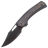 Нож WE Knife Nefaris blackwash сталь CPM-20CV рукоять Black Ti/Copper Foil CF (WE22040F-1)