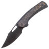 Нож WE Knife Nefaris blackwash сталь CPM-20CV рукоять Black Ti/Copper Foil CF (WE22040F-1)