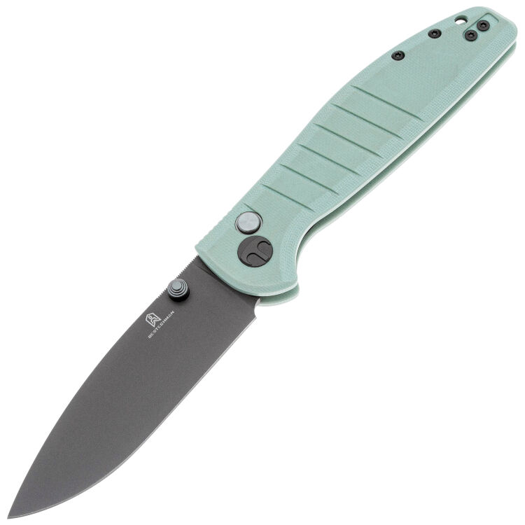 Нож Bestechman Goodboy grey PVD сталь D2 рукоять Ice cream Blue G10 (BMK04D)