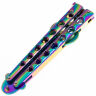 Открывалка Boker Magnum Rainbow Balisong сталь 420 рукоять сталь (09SC010)