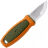 Нож Mora Eldris Hunting сталь 12С27 рукоять Green/Orange TPE (14237)