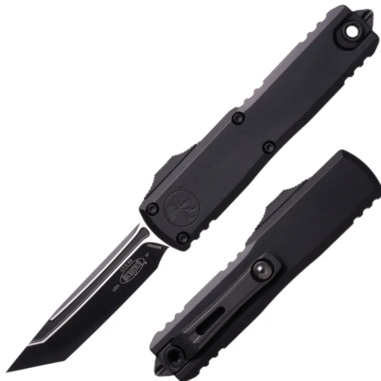 Нож Microtech UTX-85 Gen IV T/E black сталь M390MK рукоять Black Aluminum (12334-1T)