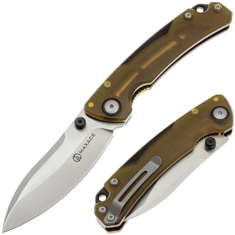 Нож Maxace Toucan cталь 10Cr15CoMoV рукоять PEI/Black aluminium (OM05-2-D)