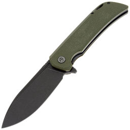 Нож Petrified Fish Tunny blackwash сталь 14C28N рукоять Green Micarta