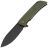 Нож Petrified Fish Tunny blackwash сталь 14C28N рукоять Green Micarta