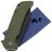 Нож Petrified Fish Tunny blackwash сталь 14C28N рукоять Green Micarta