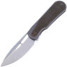 Нож WE Knife Baloo Beadblast сталь CPM-20CV рукоять Gray Ti/Green Micarta (WE21033-4)