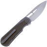 Нож We Knife Baloo Beadblast сталь CPM-20CV рукоять Gray Ti/Green Micarta (WE21033-4)