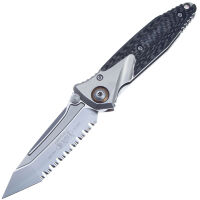 Нож Microtech SOCOM Bravo T/E Serrated сталь M390 рукоять Titanium/Carbon Fiber (261-9CFTI)