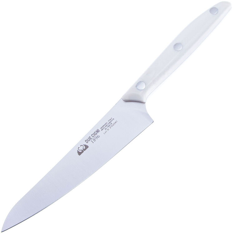 Нож кухонный Due Cigni Utility cталь X50CrMoV15 рукоять White POM (2C 1004 W)