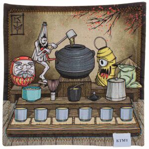 Хэнк (платок) Knife to meet You Tea Party 25*25см  (KTMY-TEA-PARTY)