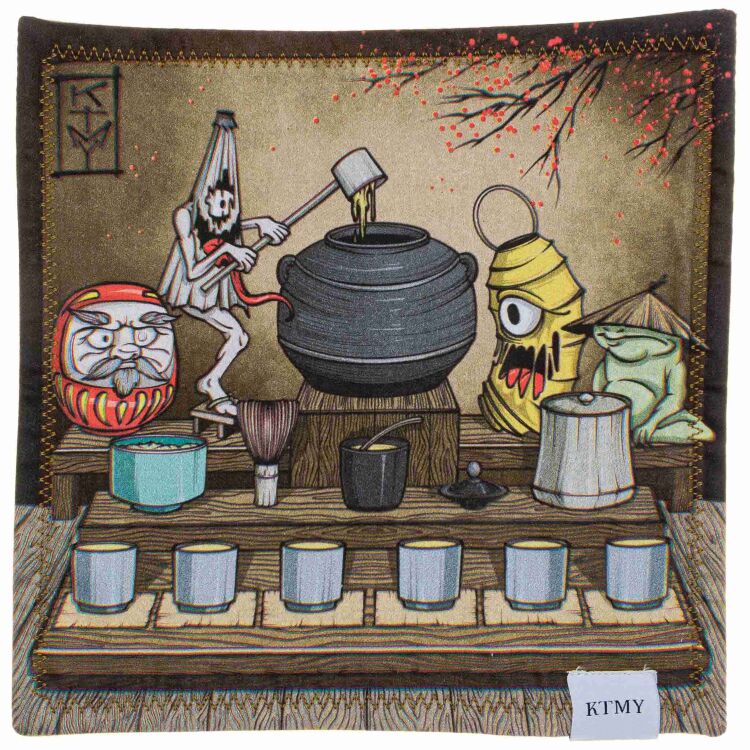 Хэнк (платок) Knife to meet You Tea Party 25*25см
