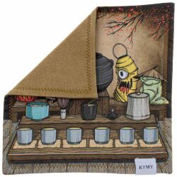 Хэнк (платок) Knife to meet You Tea Party 25*25см