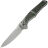 Нож WE Knife 702XI stonewash сталь M390 рукоять Gray Titanium/Jungle Wear FatCarbon (WE07B-4)
