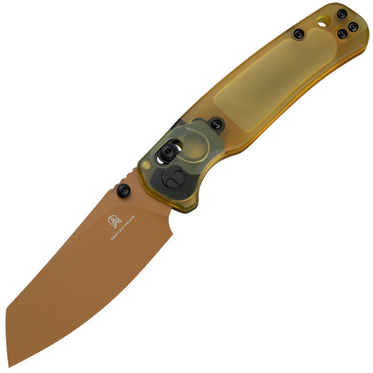 Нож Bestechman Cicada's Wing gold сталь 10Cr15MoV рукоять Ultem (BMK06D)