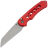 Нож CIVIVI Pragma Prime stonewash сталь 14C28N рукоять Red Aluminum (C24067-2)