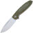 Нож Petrified Fish Terra stonewash сталь D2 рукоять Green Micarta