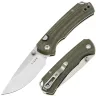 Нож Kizer T1 BD satin сталь Nitro-V рукоять Green Micarta