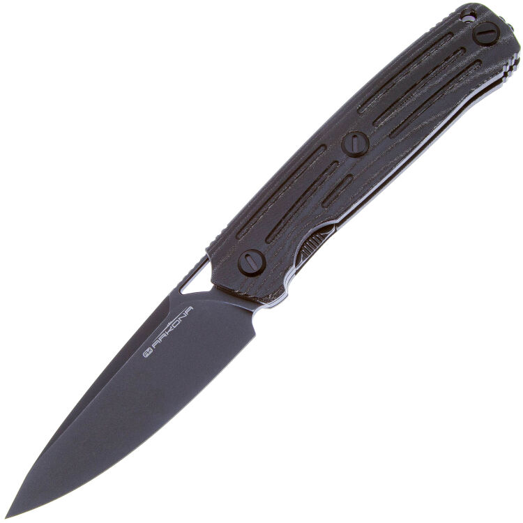 Нож Arkona Nettle F blackwash сталь N690 рукоять микарта black-grey