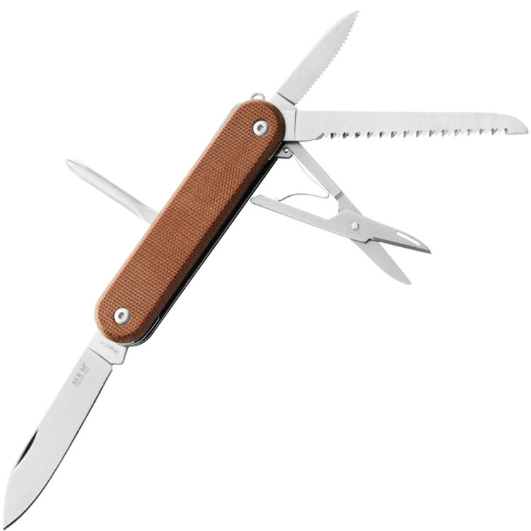 Нож MKM Malga 5 сталь MagnaCut рукоять Natural Canvas Micarta (MP05MAG-NC)