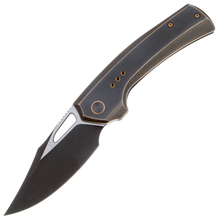 Нож WE Knife Nefaris blackwash сталь CPM-20CV рукоять Bronze/Black Titanium (WE22040D-3)