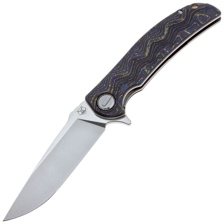 Нож Shirogorov MRC Aurora Soft Overkill сталь M398 рукоять Carbon Fiber/Timascus