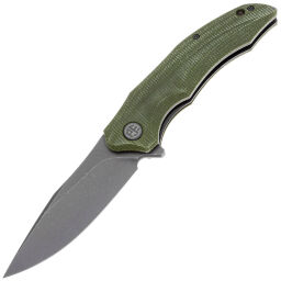 Нож Petrified Fish Hairtail dark stonewash сталь K110 рукоять Green Micarta