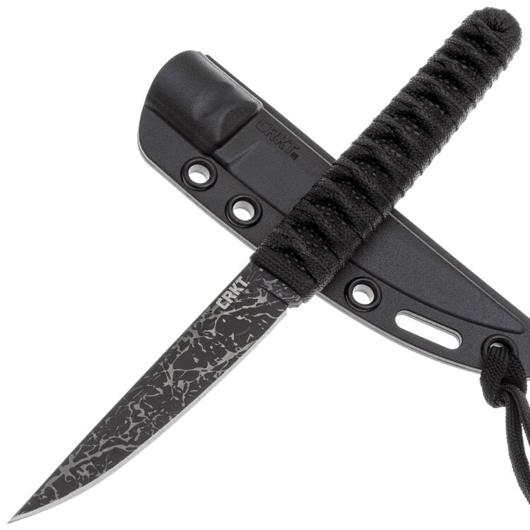Нож CRKT Obake Black TiNi сталь 8Cr14MoV рук. скат/корд (2367)