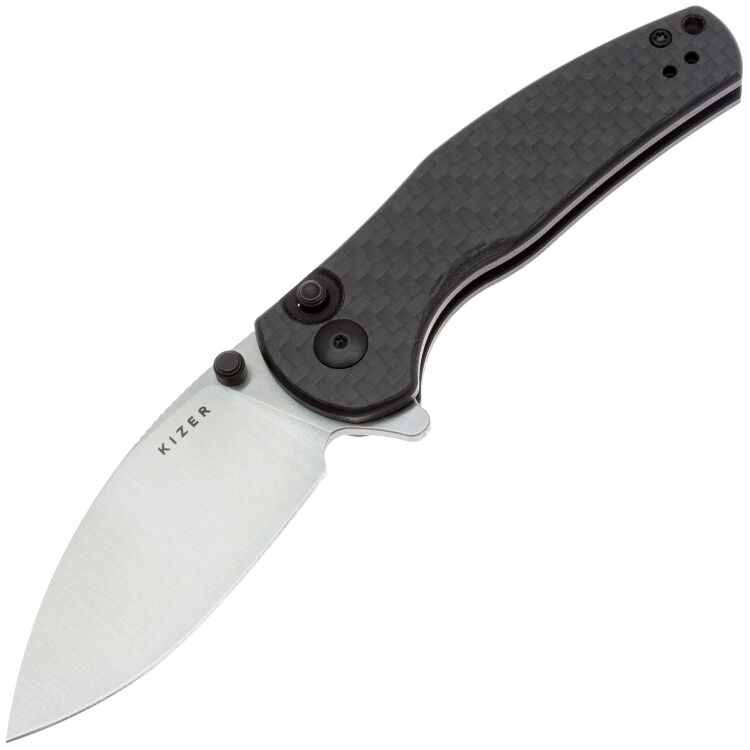 Нож Kizer Mini Grouper сталь Nitro-V рукоять Carbon Fiber