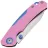 Нож Maxace Toucan cталь 10Cr15CoMoV рукоять Pink G10/Blue aluminium (OM05-2-C)