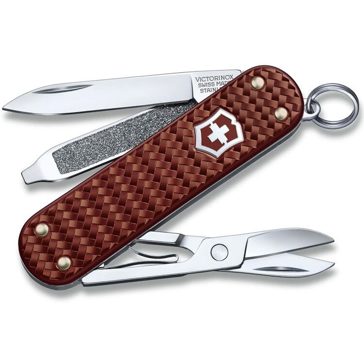 Нож-брелок Victorinox Classic Precious Alox Hazel Brown 58мм (0.6221.4011G)