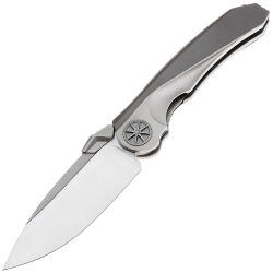 Нож Rike Knife Tissot 1 сталь M390 рукоять Grey/DLC Titanium