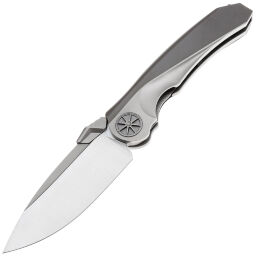 Нож Rike Knife Tissot 1 сталь M390 рукоять Grey/DLC Titanium