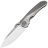 Нож Rike Knife Tissot 1 сталь M390 рукоять Grey/DLC Titanium