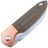 Нож Kizer Deviant сталь M390 рукоять Green Micarta/Copper