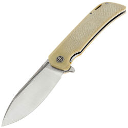 Нож Petrified Fish Tunny satin сталь 14C28N рукоять Brown Micarta