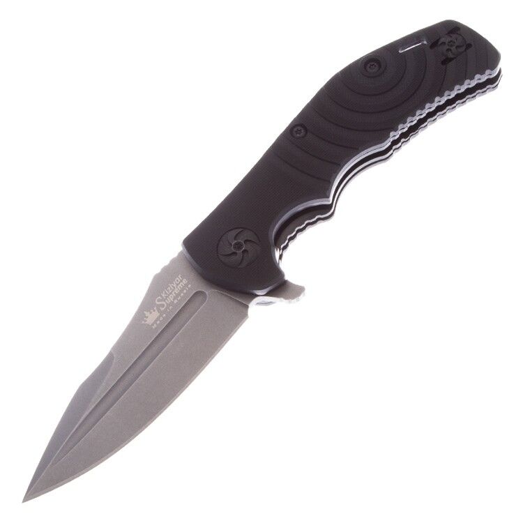 Нож Kizlyar Supreme Bloke-Z сталь D2 Tackwash рукоять G10