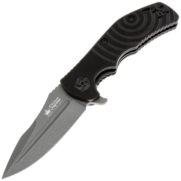 Нож Kizlyar Supreme Bloke-Z сталь D2 Tackwash рукоять G10
