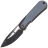 Нож WE Knife Baloo Blackwash сталь CPM-20CV рукоять Black Ti/Gray G10 (WE21033-1)