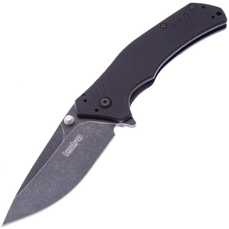 Нож Kershaw Knockout Blackwash сталь M390 рукоять Black Aluminium (1870BLKBW)