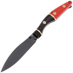 Нож Reptilian Трапёр-01 Limited Black сталь D2 рукоять Red G10